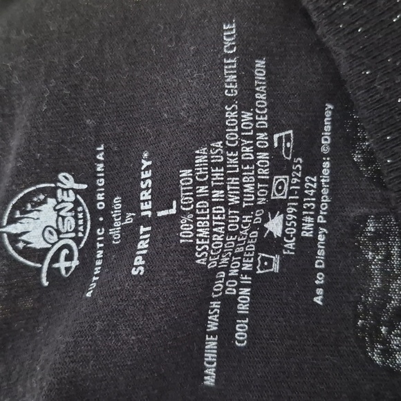 Walt Disney World Black Halloween Candy Corn Spirit Jersey Glitter Sweatshirt - Picture 5 of 5